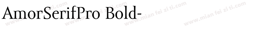 AmorSerifPro Bold字体转换